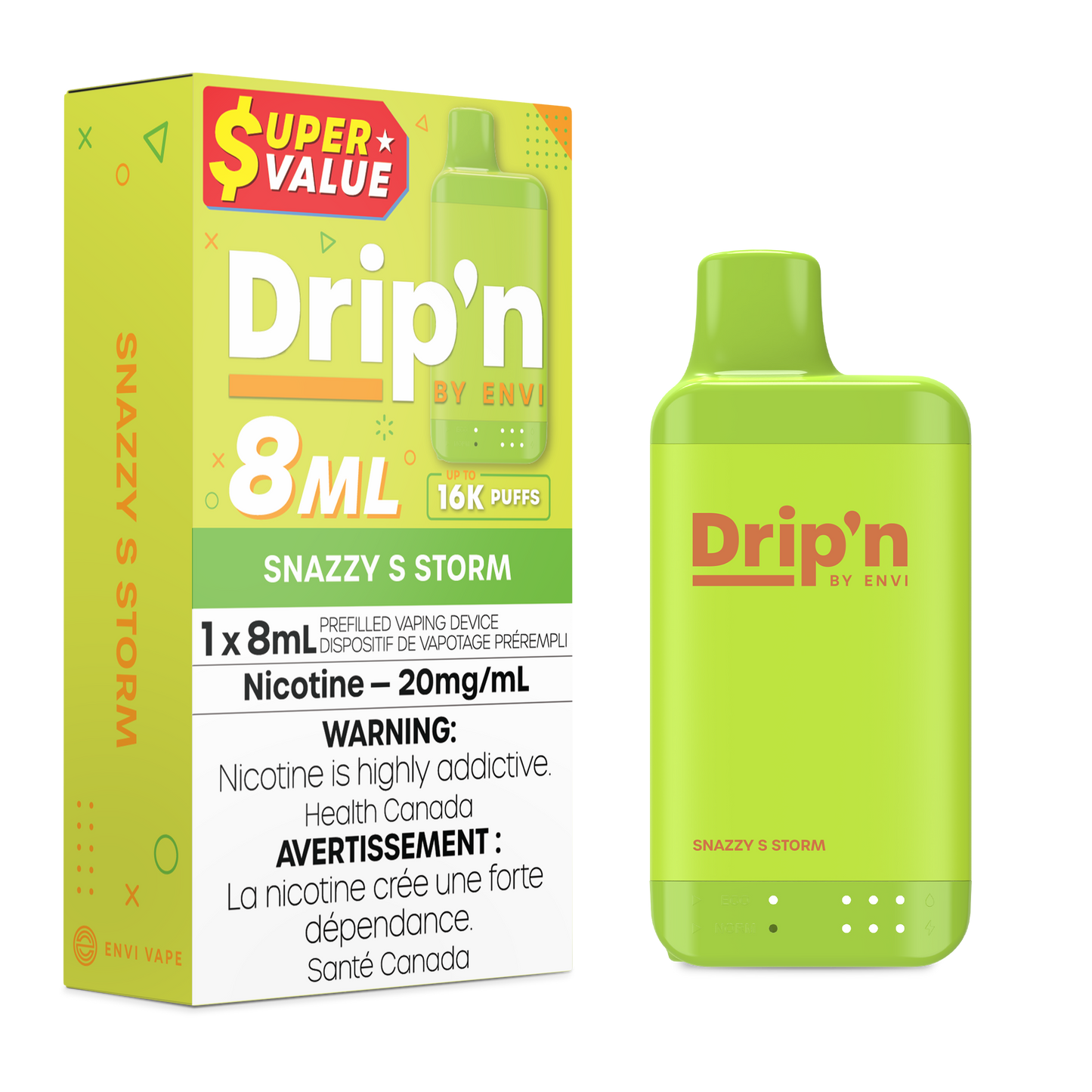 Drip'n 8mL - Snazzy S Storm