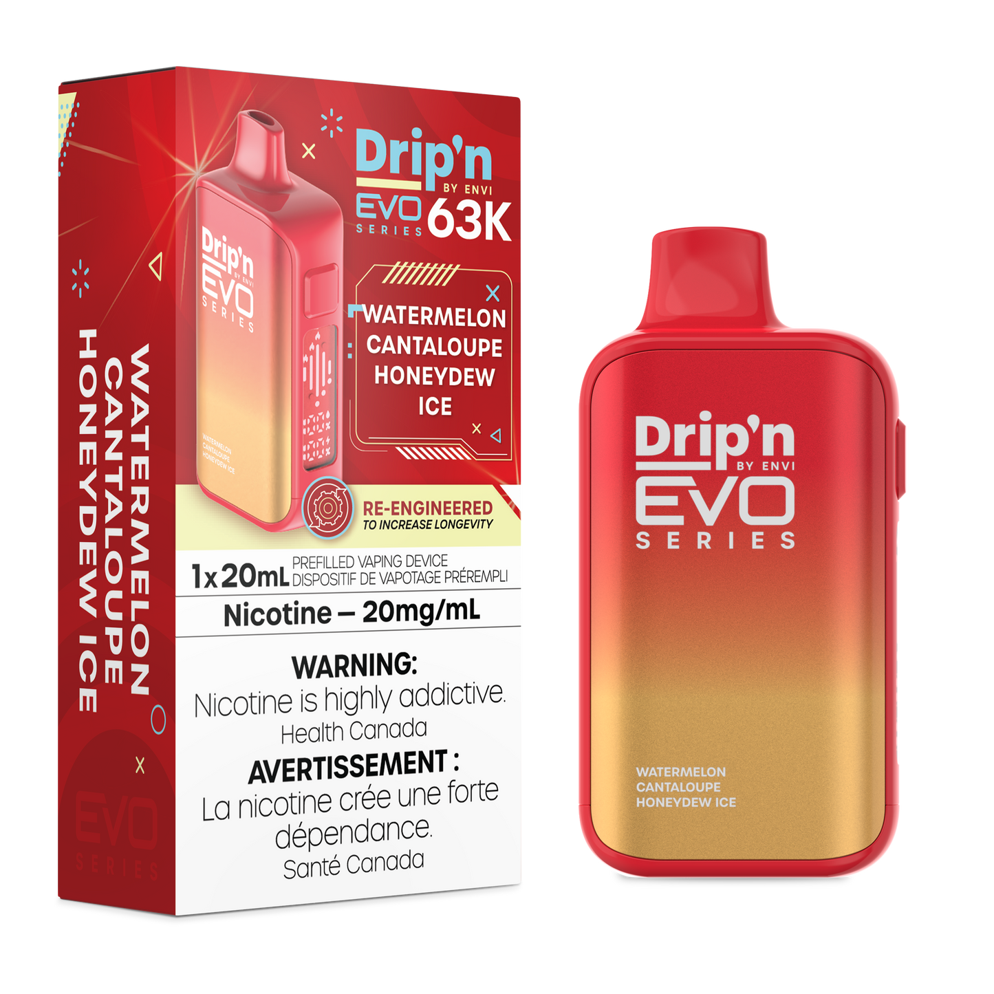 Drip'n EVO 63K - Watermelon Cantaloupe Honeydew Ice