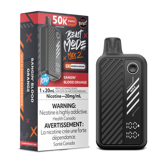 Flavour Beast Beast Mode Max 2 - Bangin' Blood Orange Iced