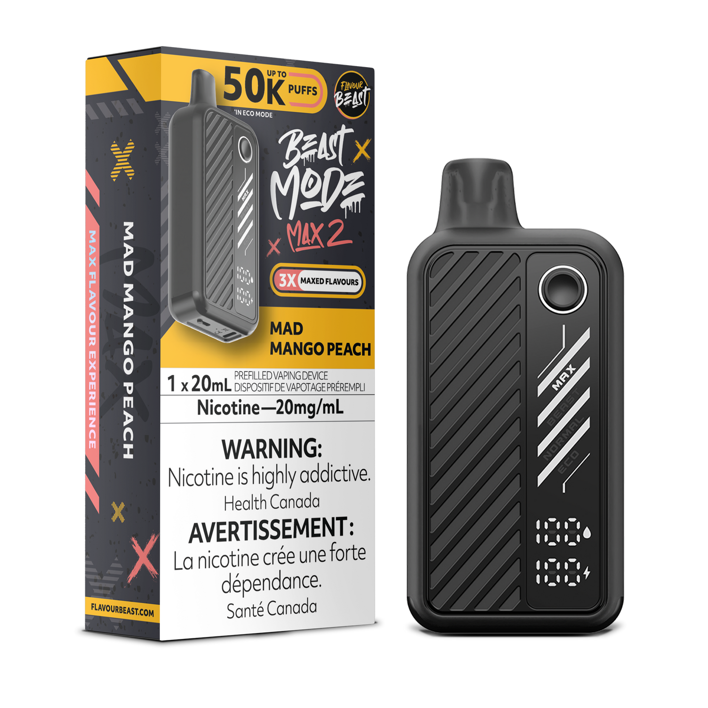 Flavour Beast Beast Mode Max 2 - Mad Mango Peach