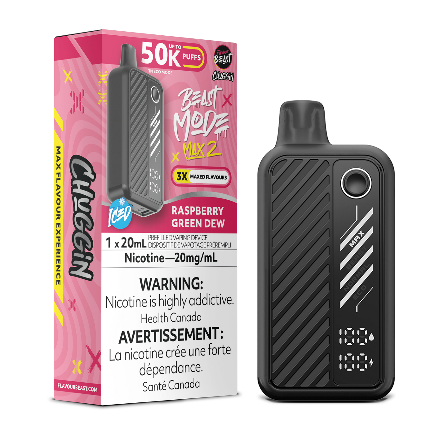 Flavour Beast Beast Mode Max 2 - Raspberry Green Dew Iced