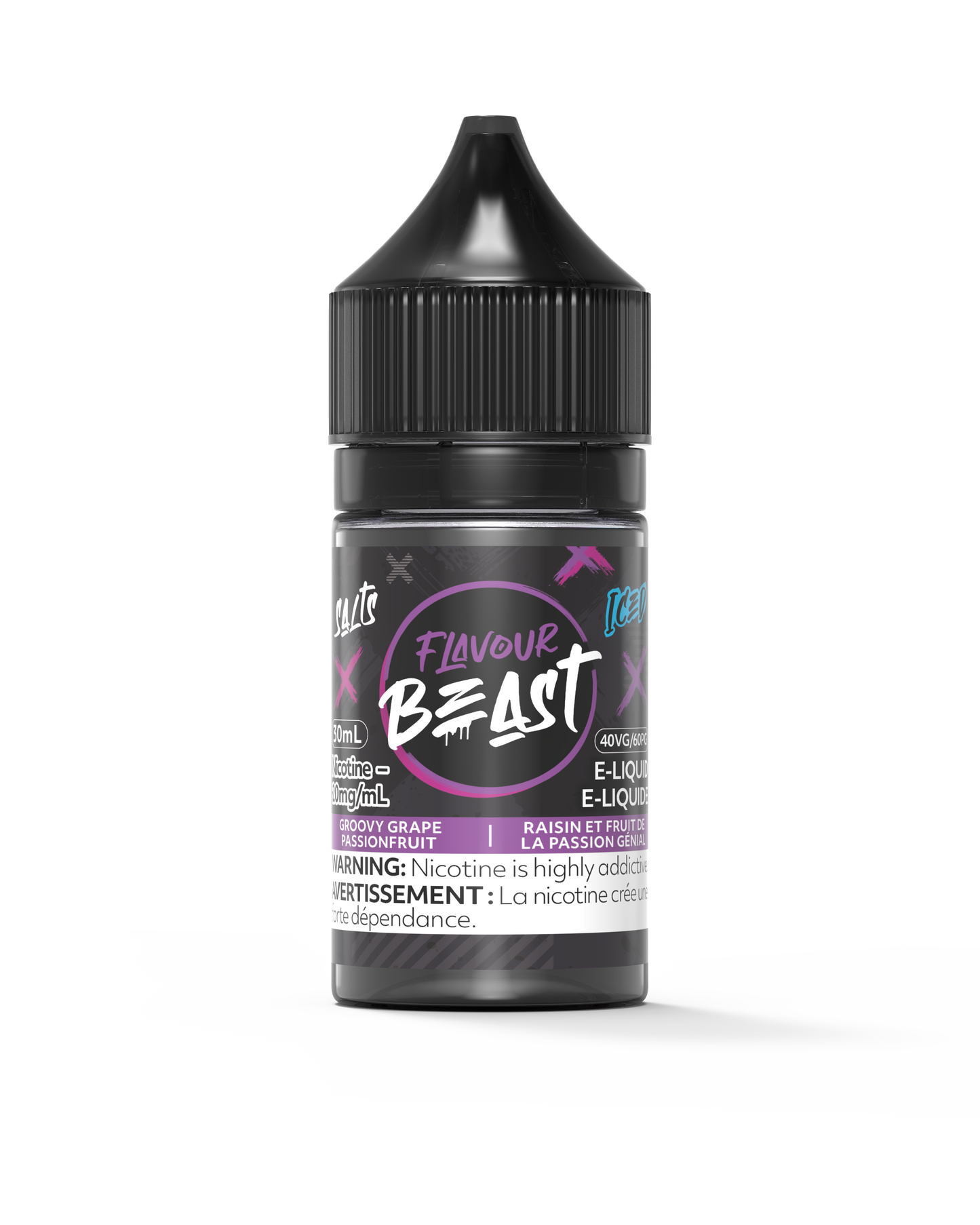 Flavour Beast Salt - Groovy Grape Passionfruit Iced 30mL