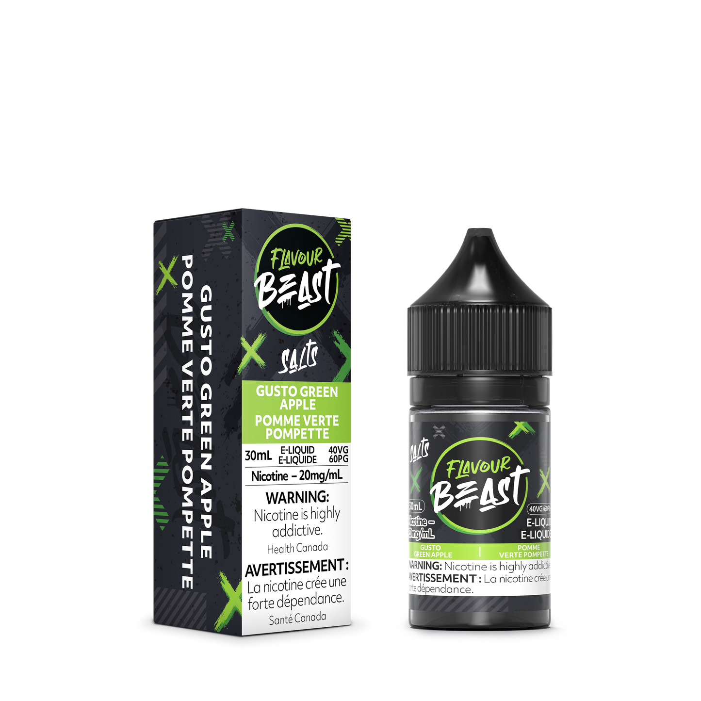 Flavour Beast Salt - Gusto Green Apple 30mL