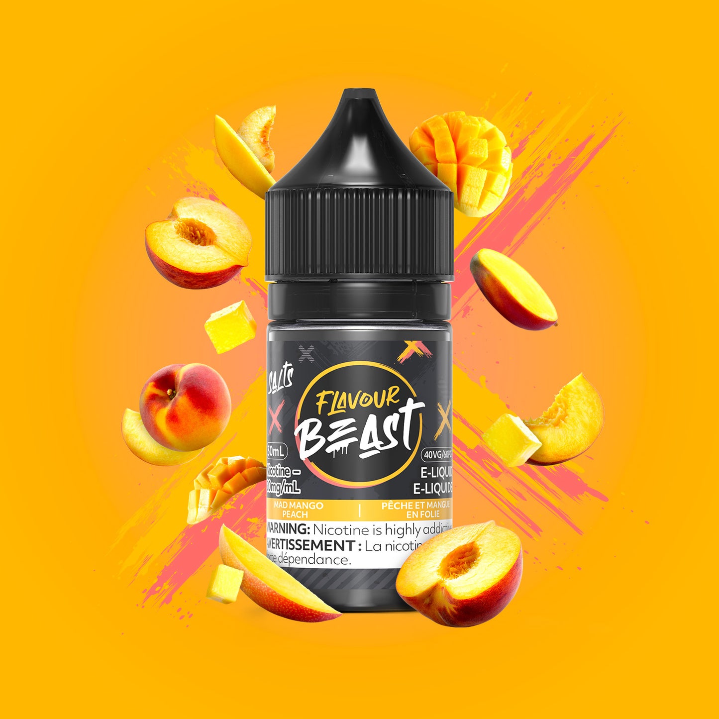 Flavour Beast Salt - Mad Mango Peach 30mL