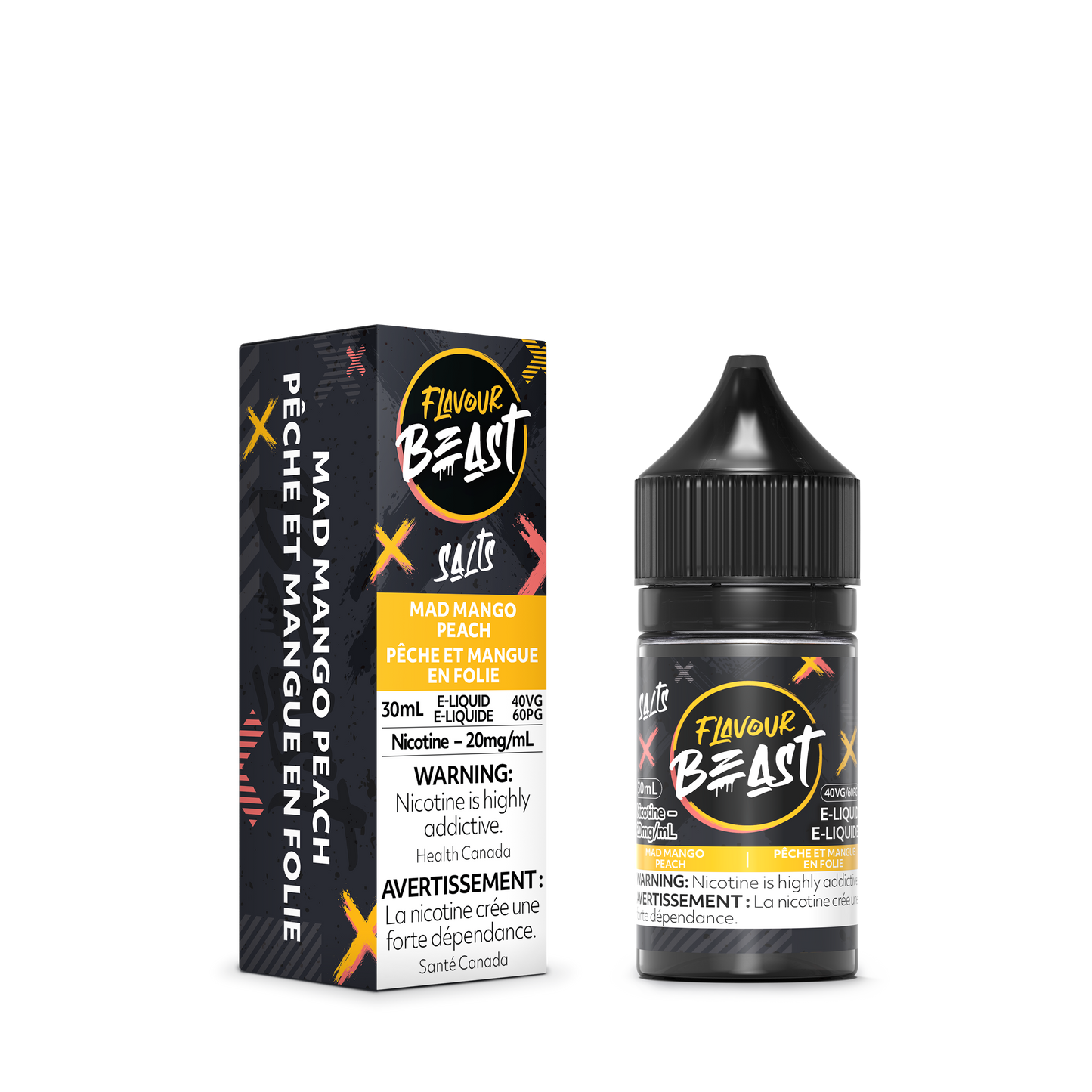 Flavour Beast Salt - Mad Mango Peach 30mL