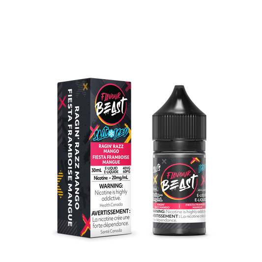 Flavour Beast Salt - Ragin' Razz Mango Iced 30mL