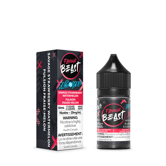 Flavour Beast Salt - Savage Strawberry Watermelon Iced 30mL