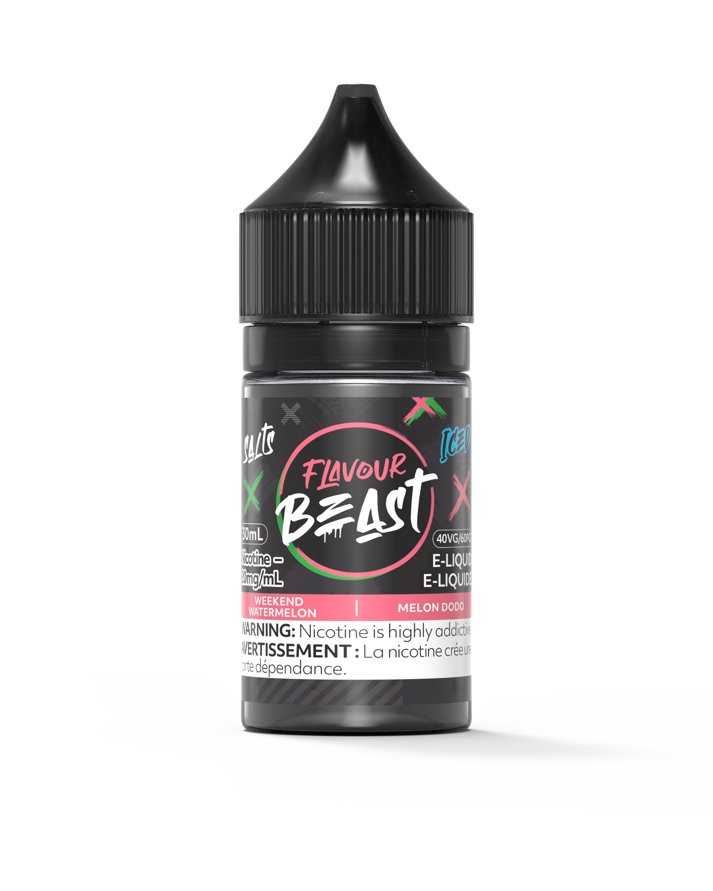 Flavour Beast Salt - Weekend Watermelon Iced 30mL