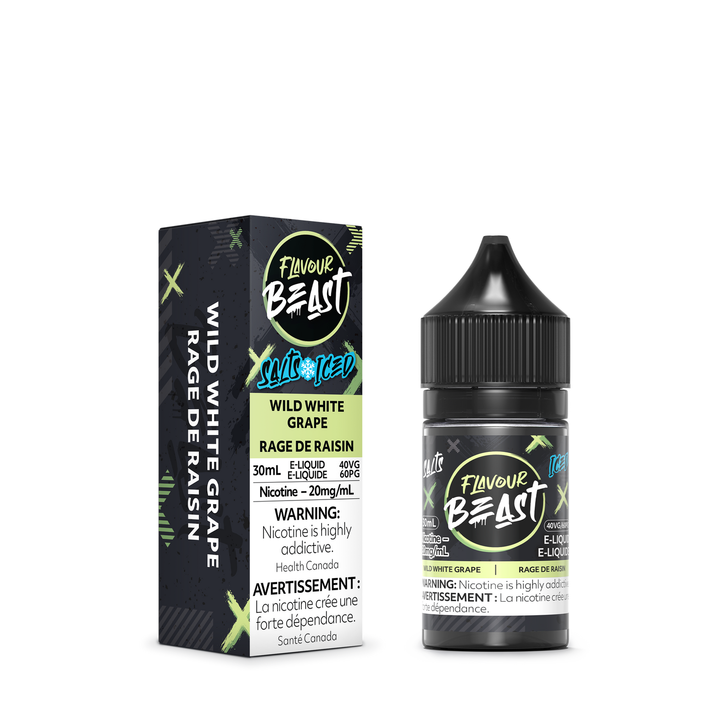 Flavour Beast Salt - Wild White Grape Iced 30mL