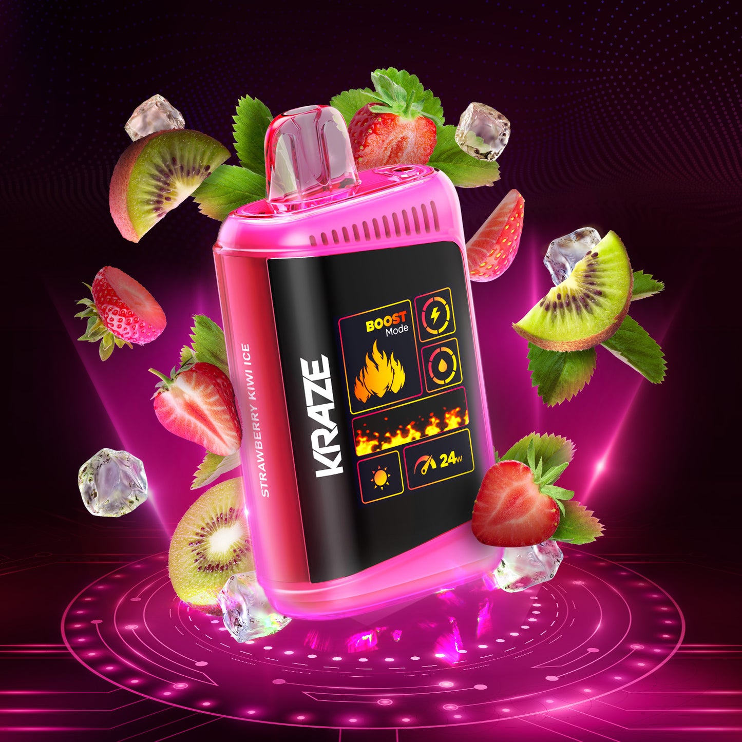 Kraze HD Mega 20K - Strawberry Kiwi Ice
