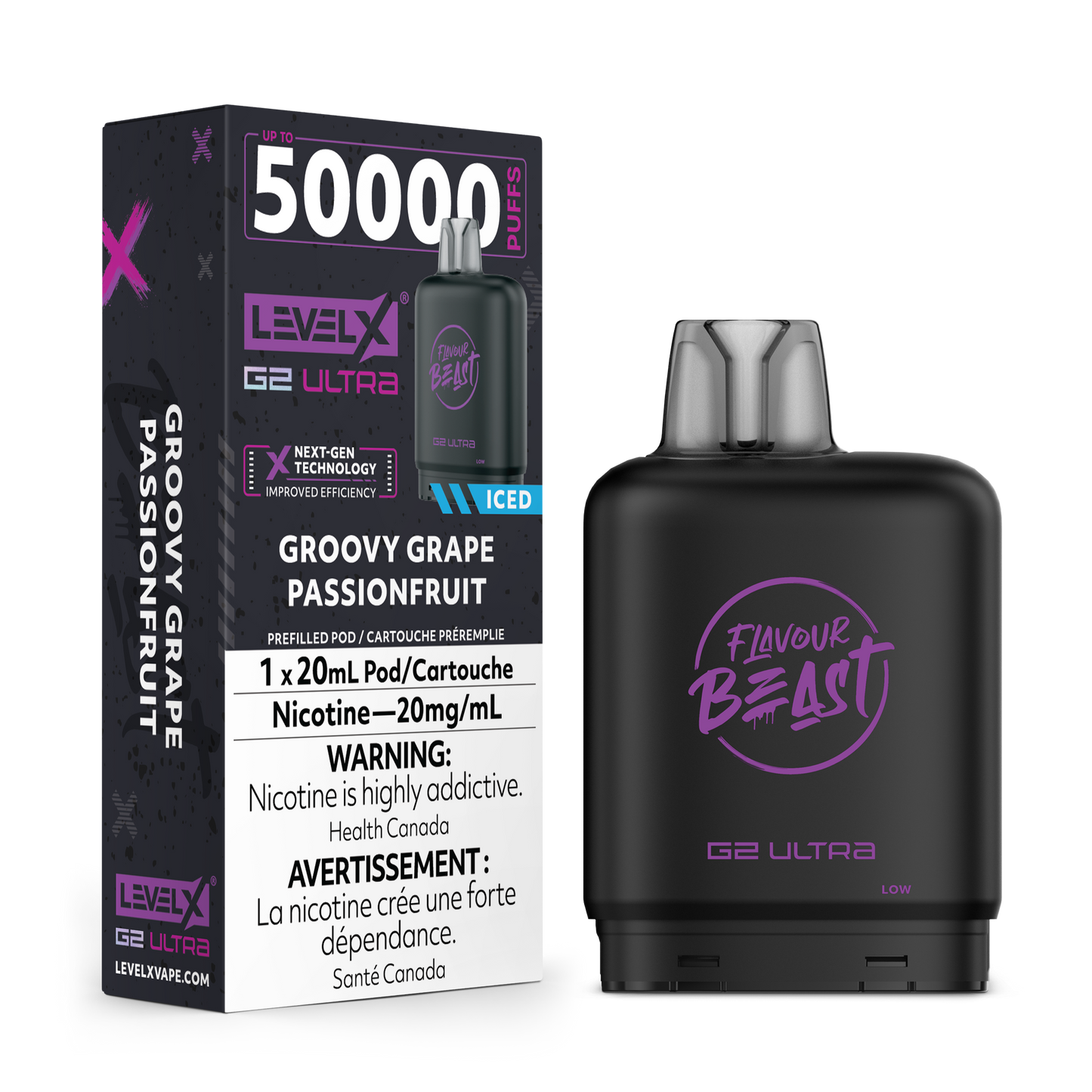 Level X Flavour Beast G2 Ultra - Groovy Grape Passionfruit