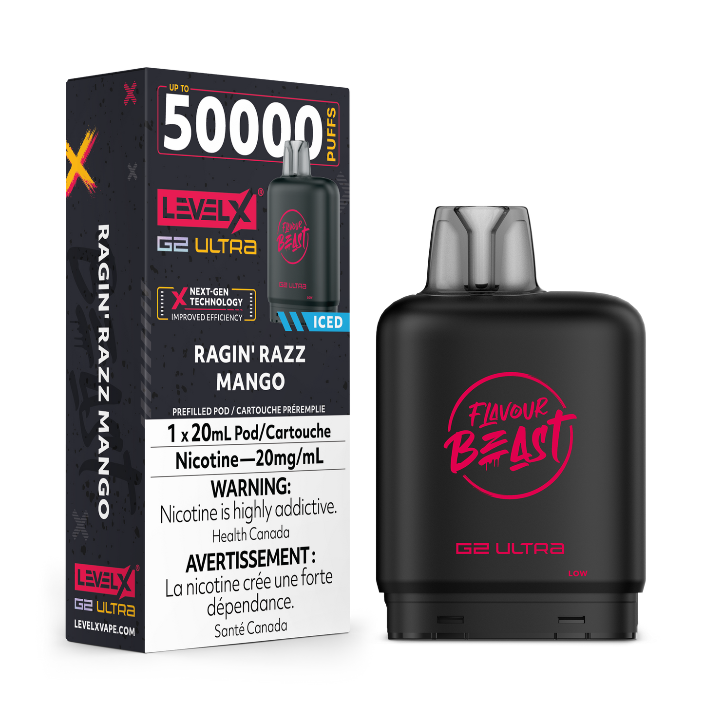 Level X Flavour Beast G2 Ultra - Ragin' Razz Mango
