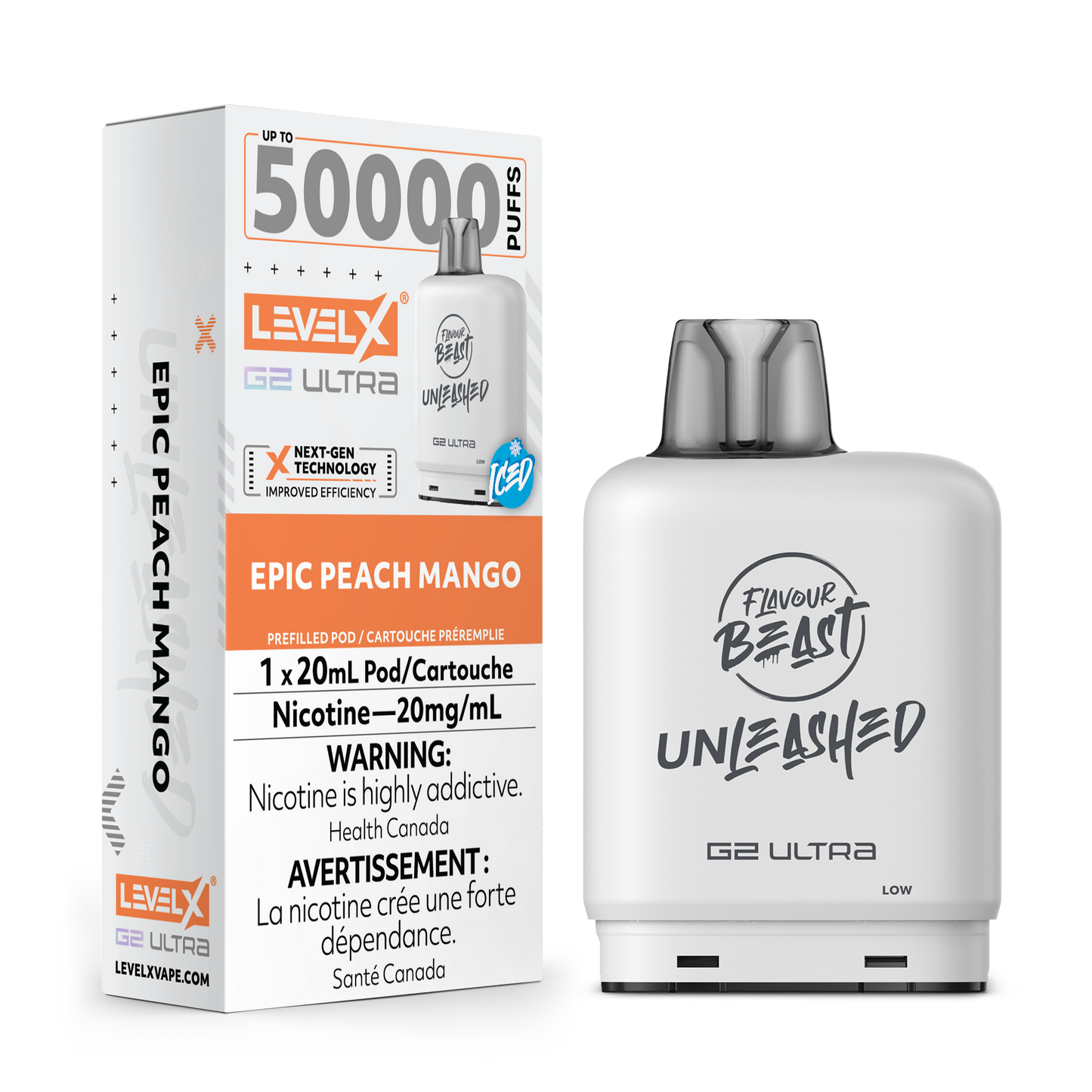 Level X Unleashed G2 Ultra - Epic Peach Mango Iced