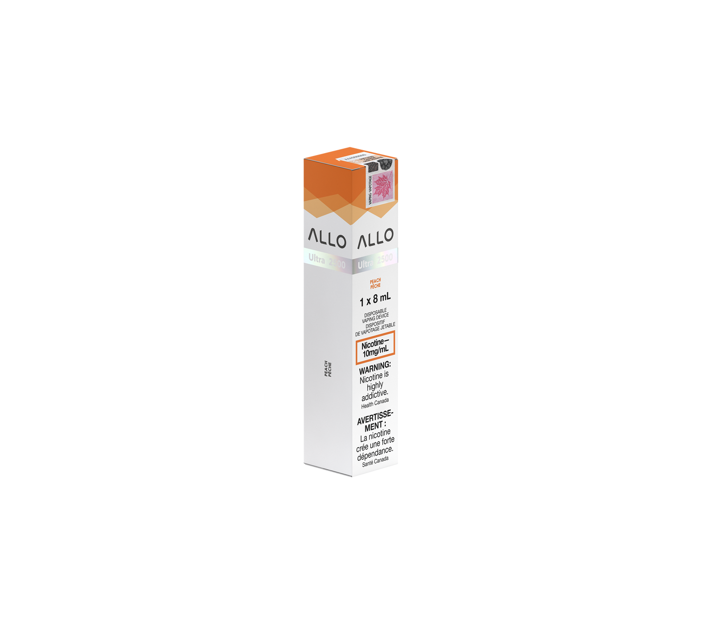 Allo Ultra 2500 - Peach 10mg