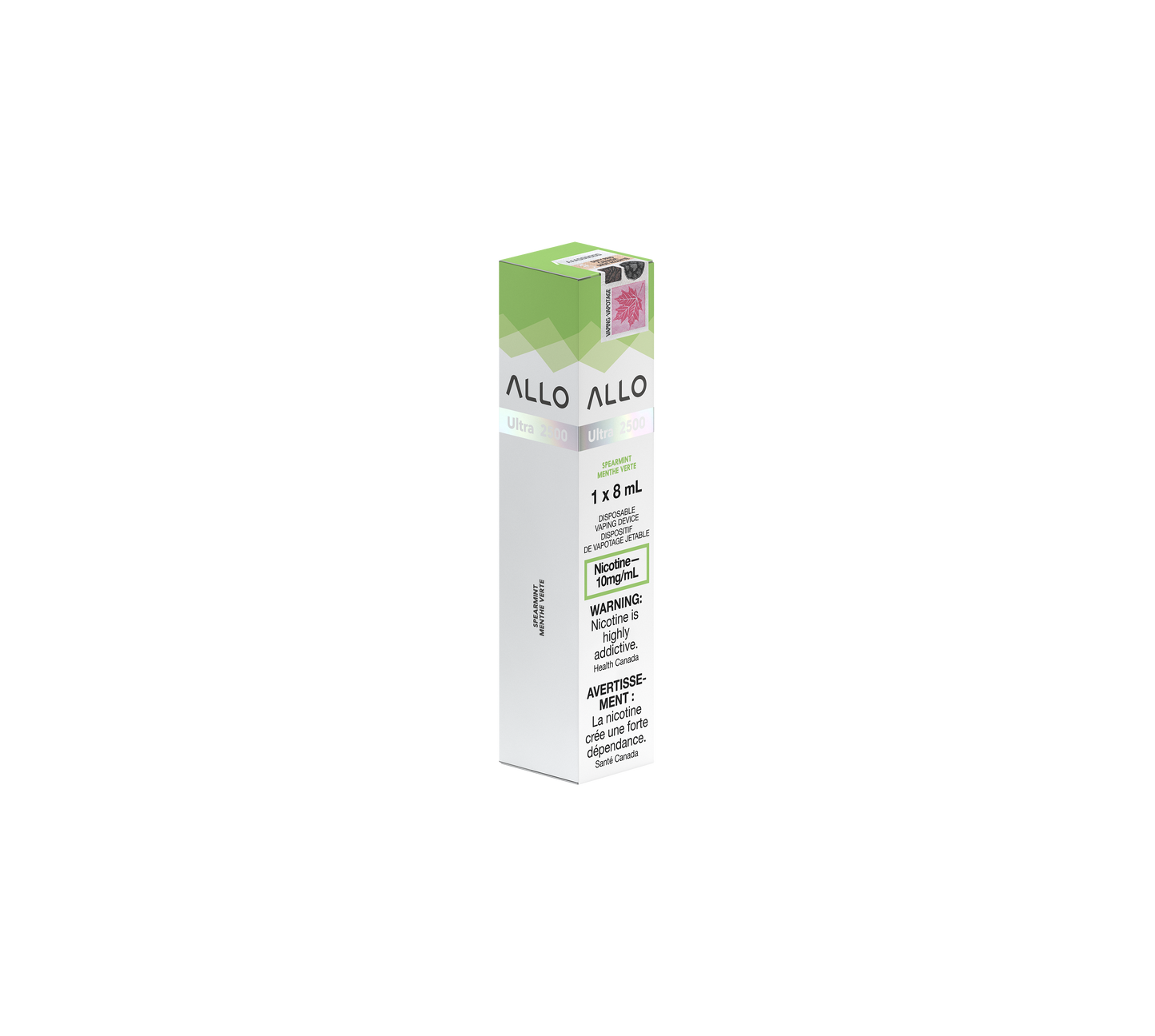Allo Ultra 2500 - Spearmint 10mg