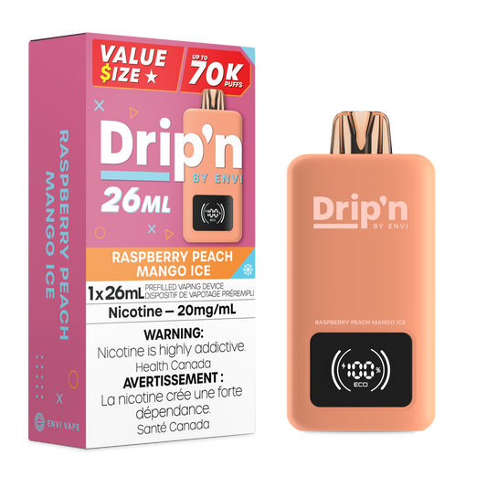 Drip'n 26mL - Raspberry Peach Mango Ice