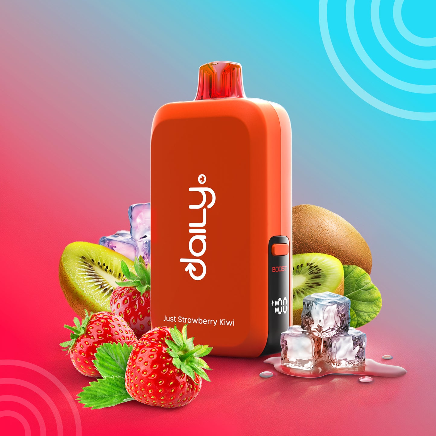 Drip'n Daily 100K- Just Strawberry Kiwi Ice