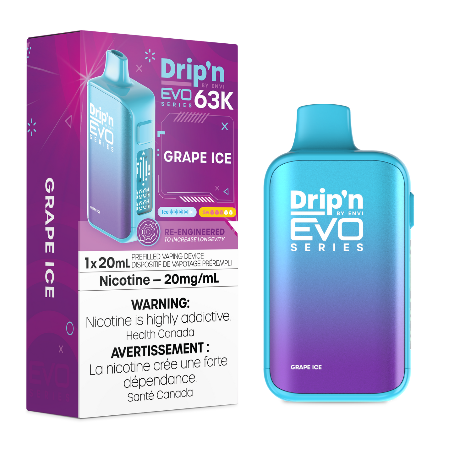 Drip'n EVO 63K - Grape Ice