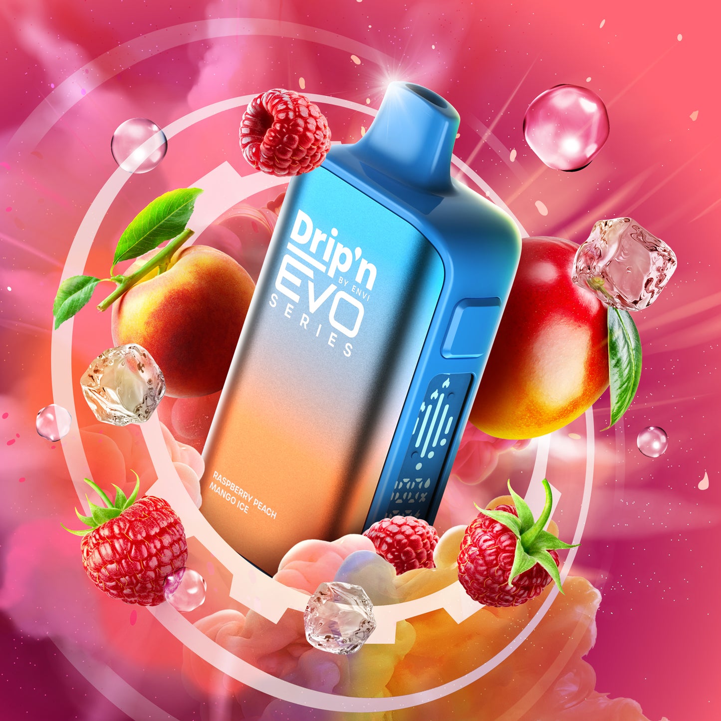 Drip'n EVO 63K - Raspberry Peach Mango Ice