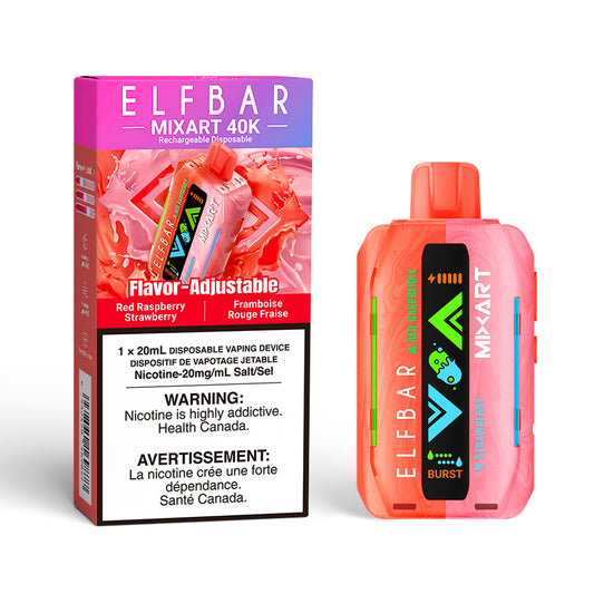 ELFBAR MixArt 40K - Red Raspberry Strawberry Ice