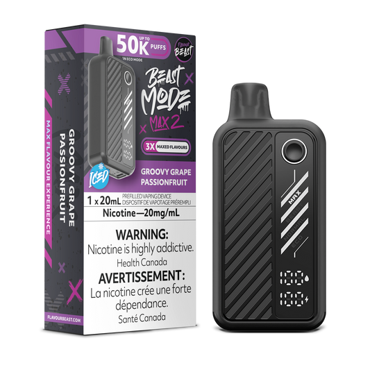 Flavour Beast Beast Mode Max 2 - Groovy Grape Passionfruit Iced