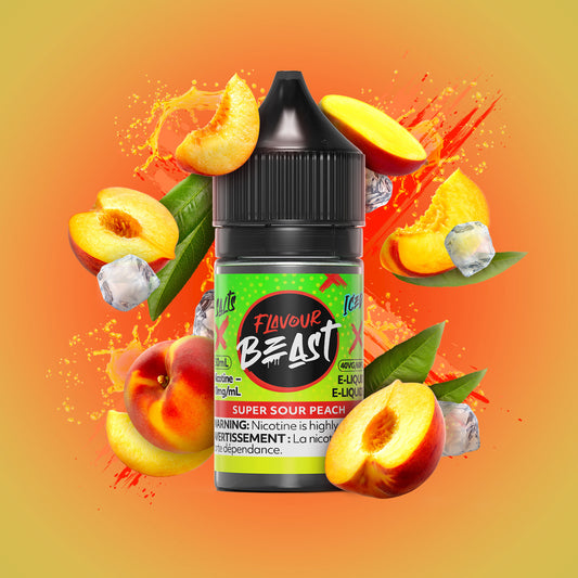 Flavour Beast Salt - Super Sour Peach Iced 30mL