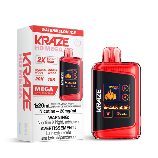 Kraze HD Mega 20K - Watermelon Ice
