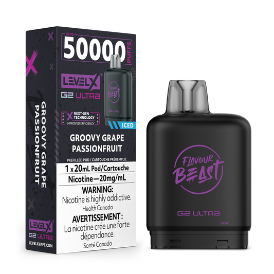 Level X Flavour Beast G2 Ultra - Groovy Grape Passionfruit