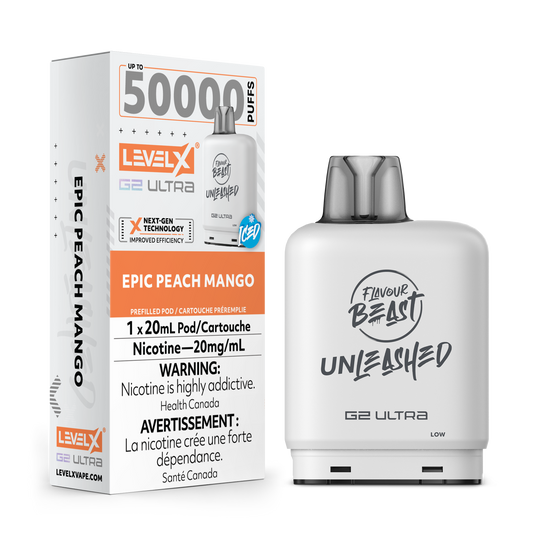 Level X Unleashed G2 Ultra - Epic Peach Mango Iced