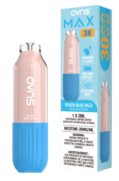 OVNS Max 3K - Peach Blue Razz