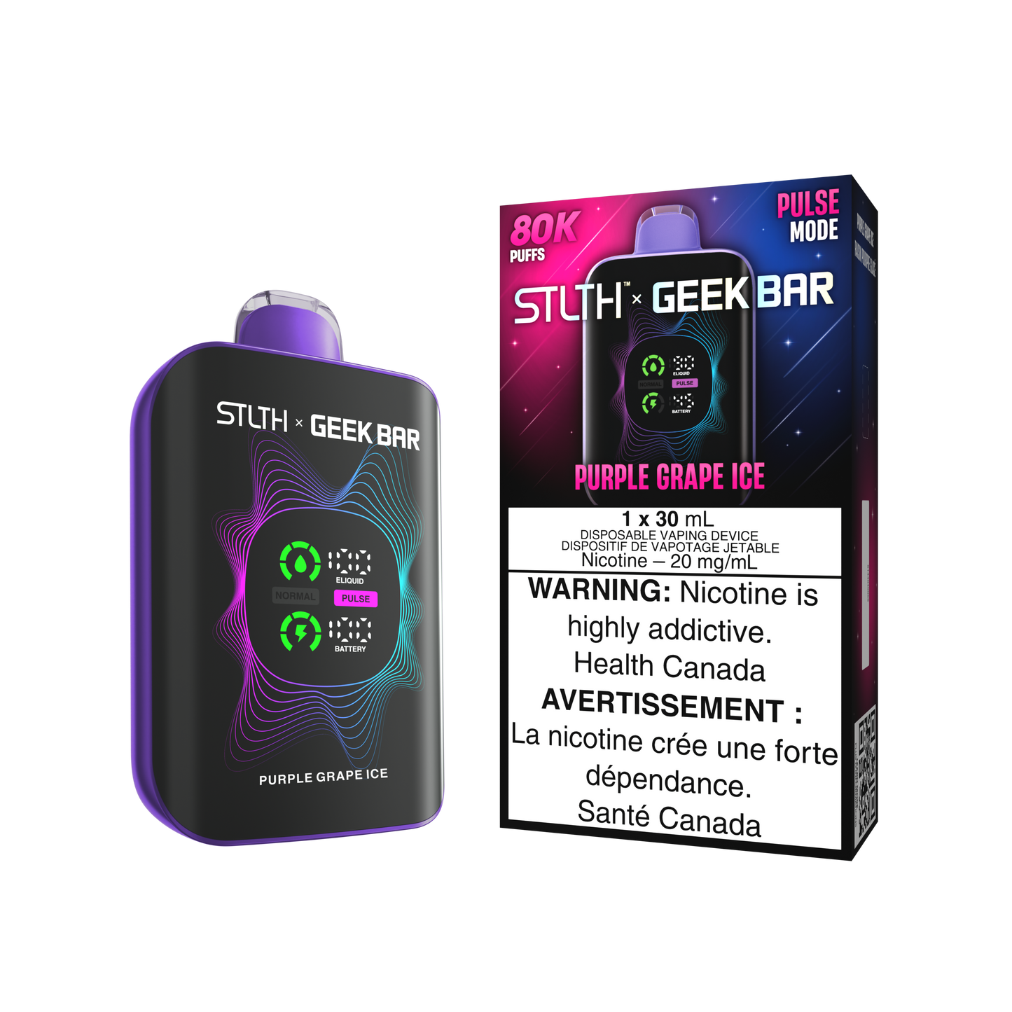STLTH X GEEK BAR 80K - Purple Grape Ice